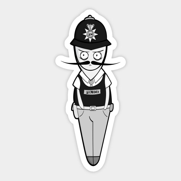 English policeman Sticker by Namarqueza